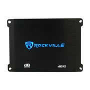 Rockville dB10 800w Peak Mono Car Audio Amplifier 200 Watt RMS + Amp Wire Kit