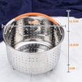 thumbnail image 2 of Cesta ZHCH de Acero Inoxidable con Soporte y Asa para Cocina, 2 of 5