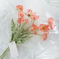 thumbnail image 3 of 6 Stems Artificial Poppy Silk Flowers Faux Poppy Flowers Long Stem Flower Bouquets for Home Decor, Wedding, Centerpiece. Pink Flower Arrangement Decoration, 3 of 8