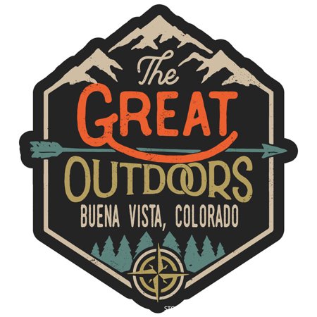 Buena Vista Colorado The Great Outdoors Design 4-Inch Vinyl Decal Sticker