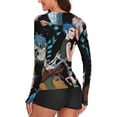 thumbnail image 3 of Gorillaz Women's Sunscreen Shirt Long Sleeve Workout Tops Crewneck Soft Comfy Tees Casual T-Shirt L, 3 of 7