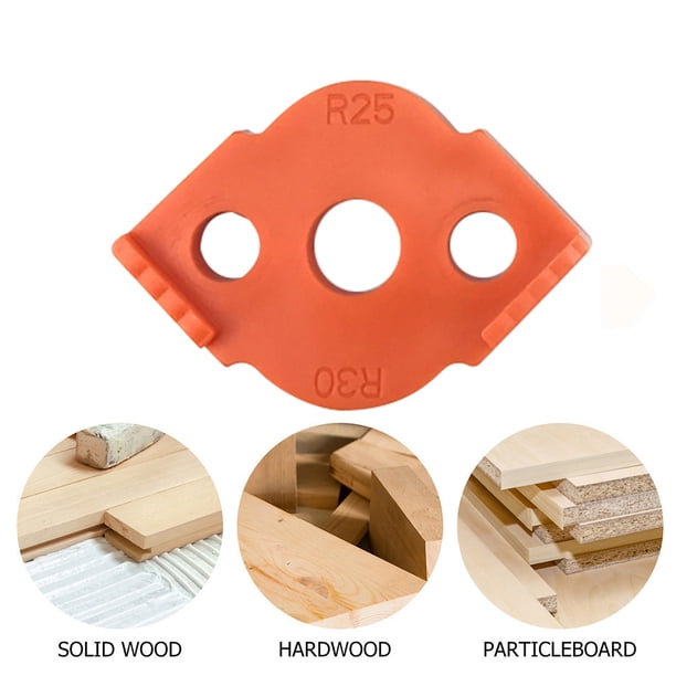 Herramientas de grabado de plantilla de arco para carpintería, localizador de ángulo R para mesas (naranja C) Ehuebsd Para estrenar