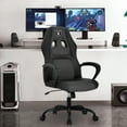 thumbnail image 2 of BestOffice Ergonomic High Back PU Leather Gaming Chair with Lumbar Support, Adjustable Height, Black, 2 of 7