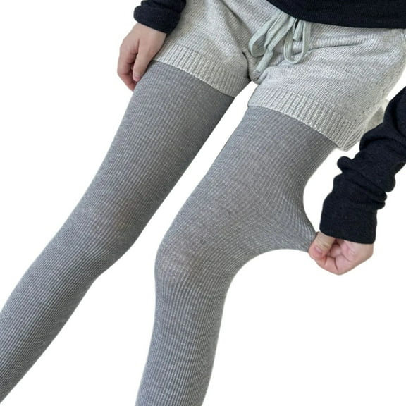 Sparkling Tights for Women Winter Fall Shimmering Ribbed Striped Pantyhose Glittering Solid Color Leggings Stockings