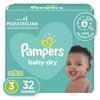 Pampers Baby-Dry Extra Protection Diapers, Size 3, 32 Count