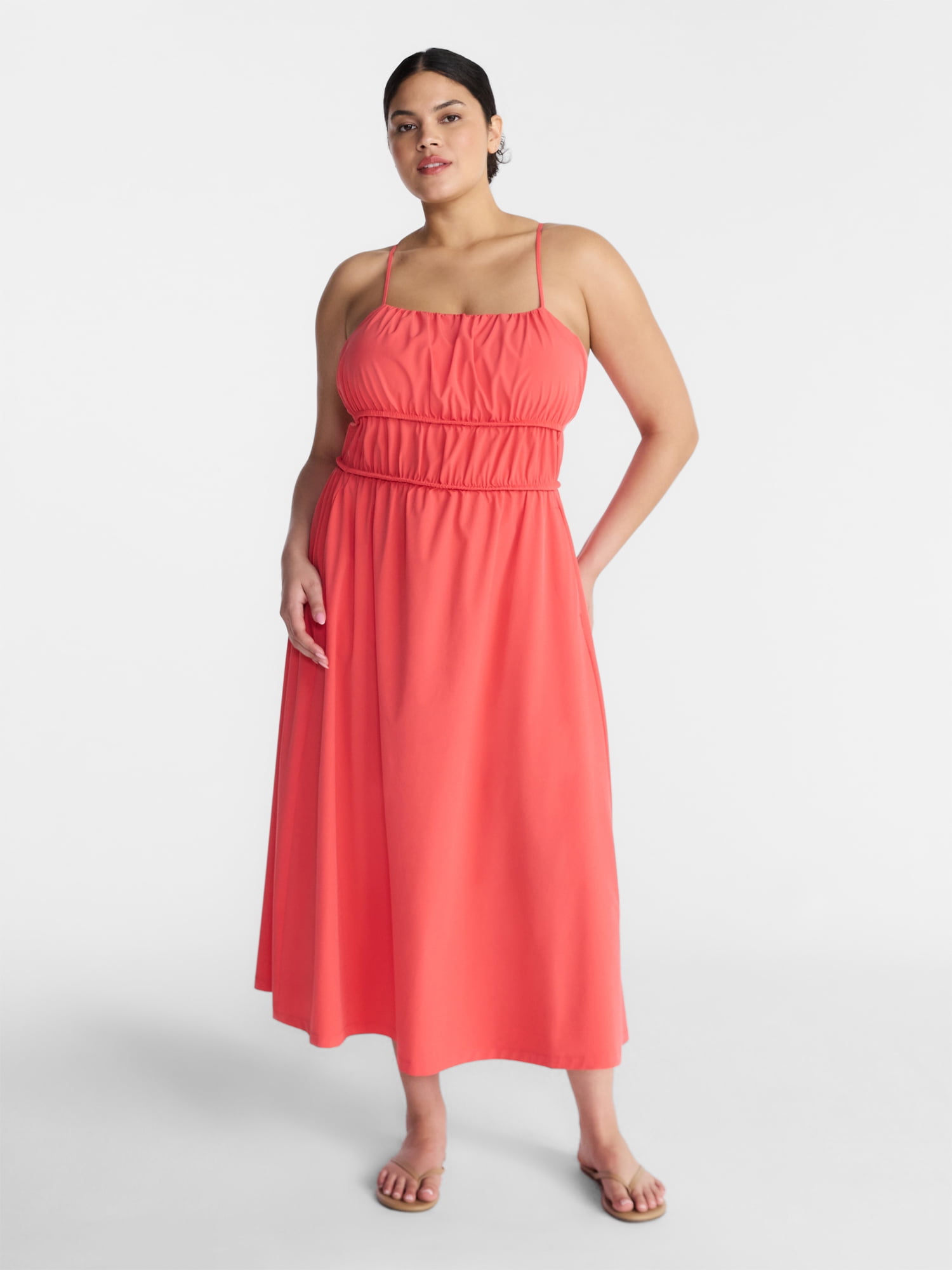 Avia Women's and Women's Plus FeatherStretch Sleeveless Maxi Dress, Sizes XS-4X