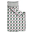 thumbnail image 2 of White Christmas Santa and Tree Pattern Toddler Nap Mats for Kids Preschool,50"x20" Sleeping Mat Bag or Kids,Toddler Sleeping Bag,Toddler Nap Mat or Daycare, 2 of 6