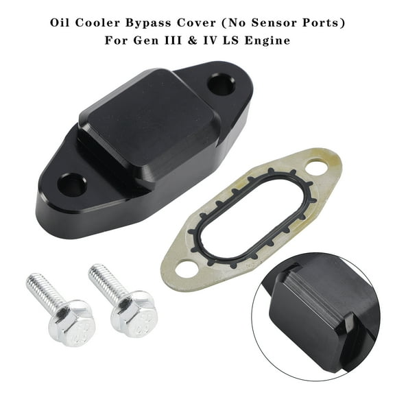 Oil Cooler Bypass Cover (No Sensor Ports) For Gen III & IV LS Engine