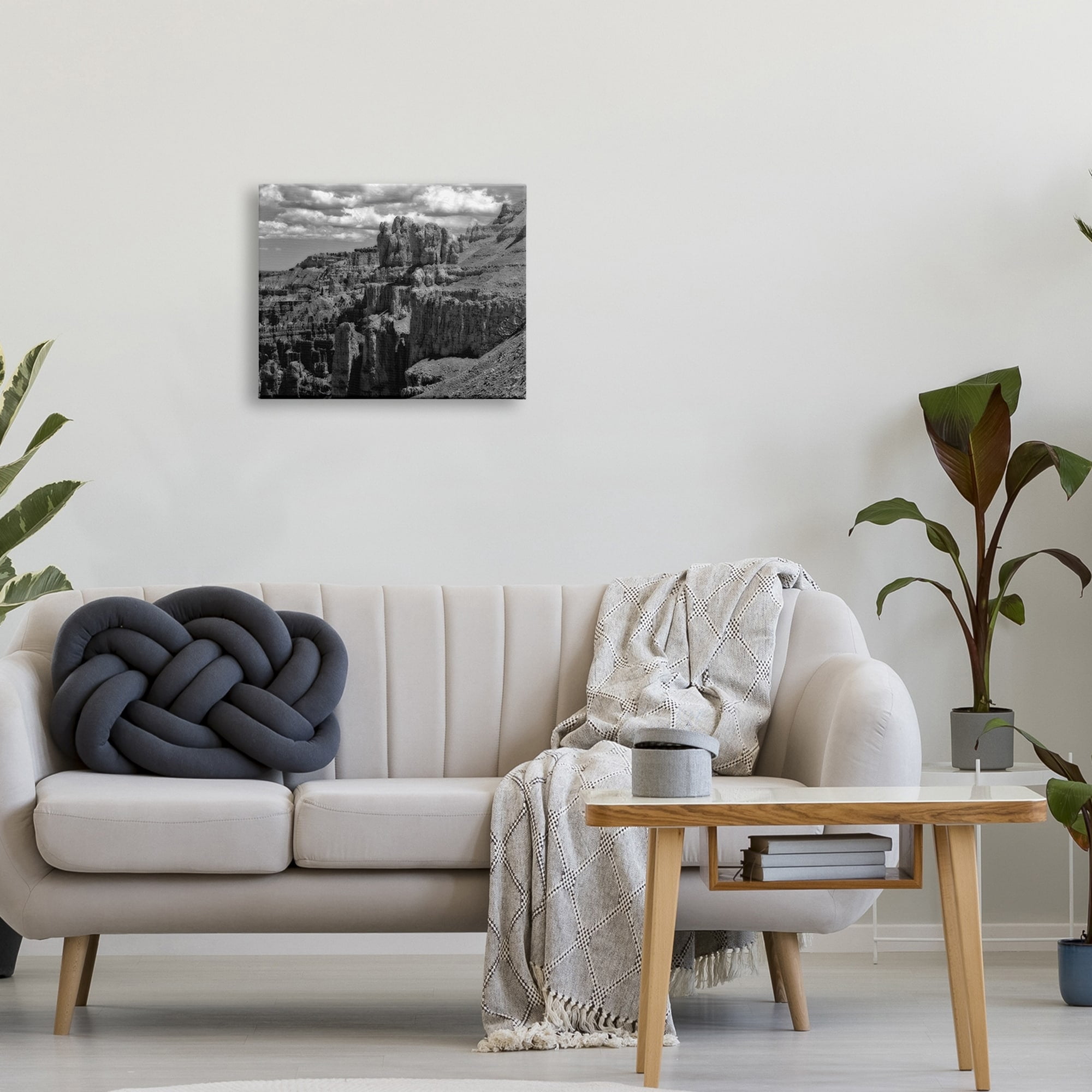 Stupell Industries Sublime Canyon Mountain Cliffs Muted Monotone Photograph,30 x 24, Design by Daniel Sproul