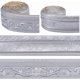 thumbnail image 1 of Moldura autoadhesiva 3D plateada de 171,26 x 3,15 pulgadas, flexible, para papel tapiz, borde de pared, zócalo, líneas, molduras, 1 of 6
