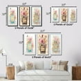 thumbnail image 4 of Designart "Vintage Floral Perfume Bottle in Pastel I" Perfumes Wall Art Set Of 3 - Glam Blue Gallery Wall Set For Home Decor, 4 of 6