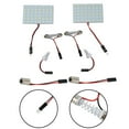 thumbnail image 2 of Bgsha 2pcs 12V Car 48 SMD LED Panel Light T10 Festoon Ba9s Dome Map Interior Bulb, 2 of 10