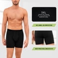 thumbnail image 3 of Mens Boxers, CaiDieNu Bamboo Viscose Mens Underwear Breathable Quick Dry Stretch Briefs Boxers for Men 6 Pack 3XL, 3 of 8