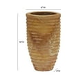 thumbnail image 3 of Saava Ribbed Stone Vase in Sandstone, 3 of 6