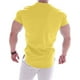 thumbnail image 4 of Camiseta de manga corta para fitness para hombre - Camiseta elástica de secado rápido para gimnasio/correr - Ropa deportiva de poliéster en tallas M-XXXL, 4 of 4