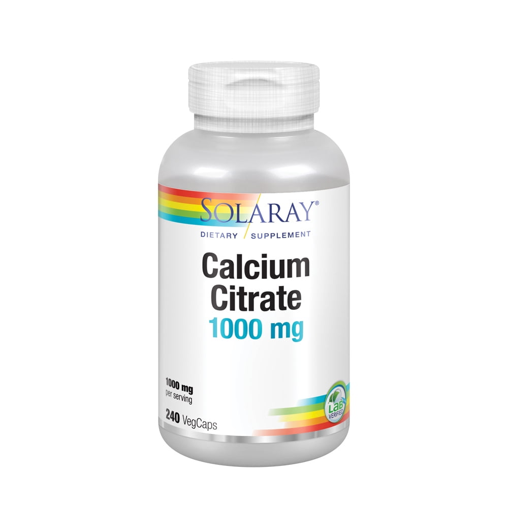 Solaray Calcium Citrate Complex 1000 mg 240 capsules