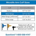 thumbnail image 3 of Microlife Replacement Blood Pressure Cuff – Standard Size (8.7 in - 16.5 in), 3 of 3
