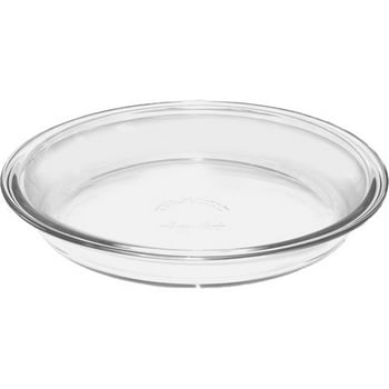 Anchor Hocking Bakeware Clear Glass 9 inch Round Pie Plate, Tempered Glass