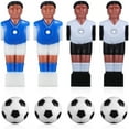 thumbnail image 1 of OULII 4Pcs Table Football Figures Resin Material Assorted Color Foosball Replacement Players Set, 1 of 8