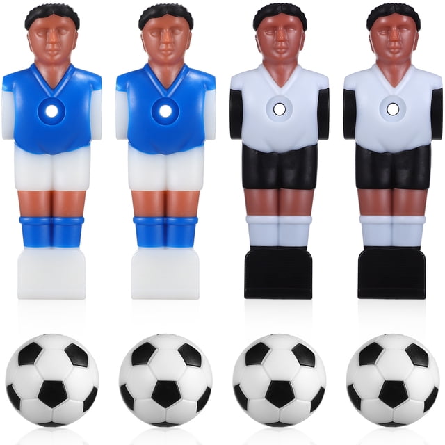 OULII 4Pcs Table Football Figures Resin Material Assorted Color Foosball Replacement Players Set
