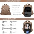 thumbnail image 4 of Sunyuer ‌Versatile Multi-Way Leather Backpack - Stylish, Durable & Perfect for Travel, Work and Daily Use, 4 of 7