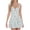Floral, variant on Women's Floral Sweetheart Ruffled Cami Mini Dress with Ties and Cutout Lined 100% Polyester Flowing Silhouette