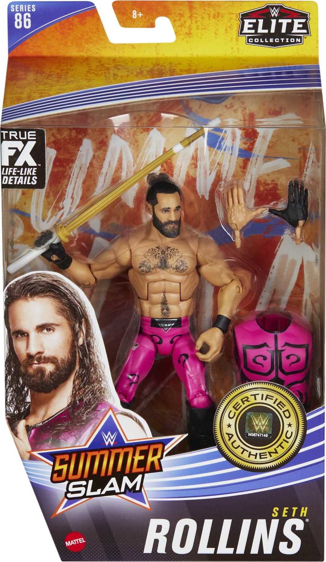 WWE Elite Seth Rollins Action Figure with Themed Accessories