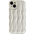 thumbnail image 2 of Caseative Patrón de ondulación de agua Marco de onda rizada suave compatible con funda para iPhone (blanco, iPhone 13 Pro Max), 2 of 4
