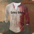 thumbnail image 4 of Playeras Interiores Para Hombre, Camiseta De Manga Corta Con Botones Básicos Antiguos De Verano Para Hombre, 4 of 4