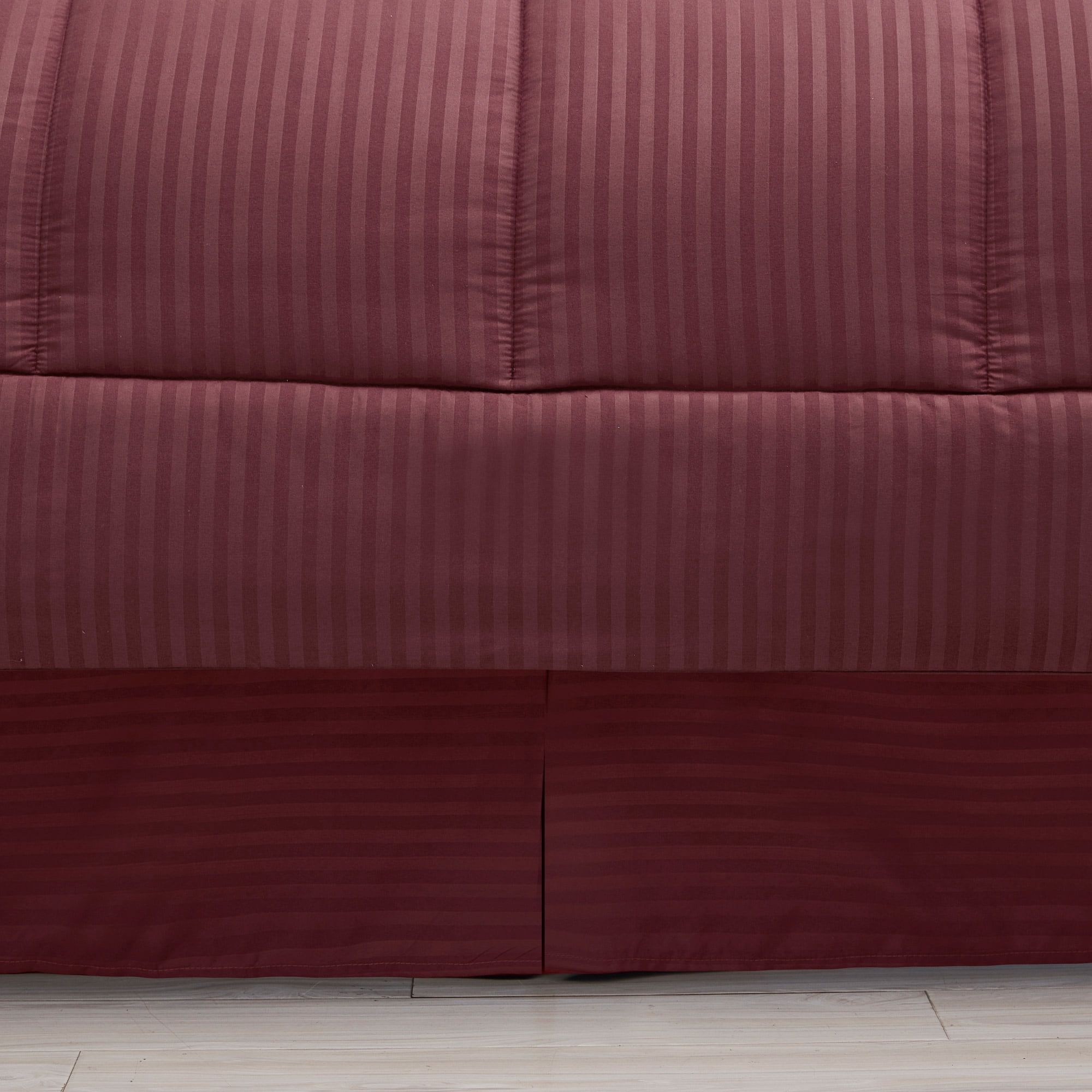 Sweet Home Collection Burgundy 8 Piece Bed in a Bag Comforter Set with Sheets, Queen