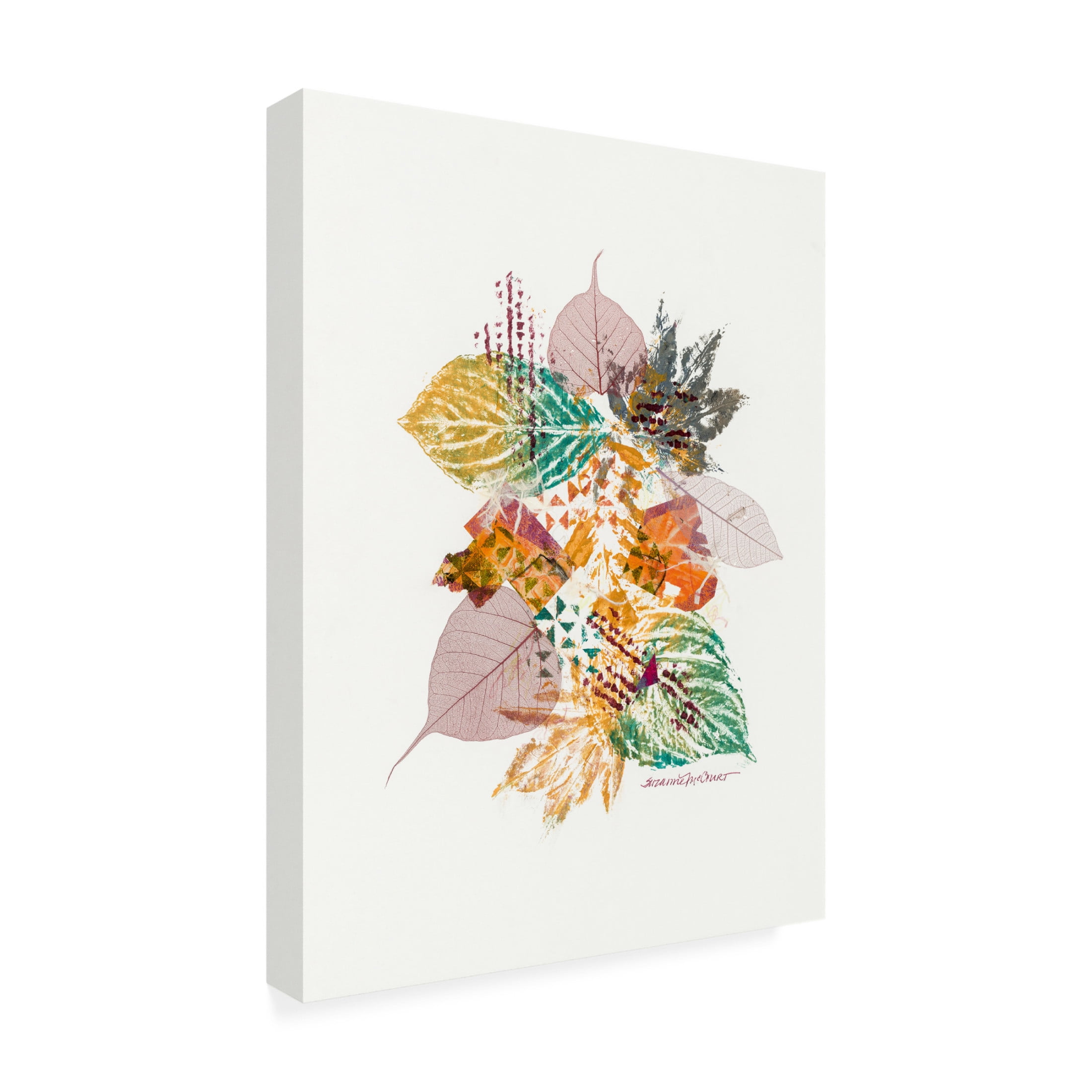 Canvas Wall Art - Suzanne McCourt 'Interwoven' Wall Art for Living Room, Bedroom, or Office Décor by Trademark Fine Art - 24 x 32 Inches