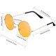 thumbnail image 2 of 8 pares de gafas de sol redondas hippie gafas de sol circulares para mujer gafas multicolor hippie diadema, 2 of 4
