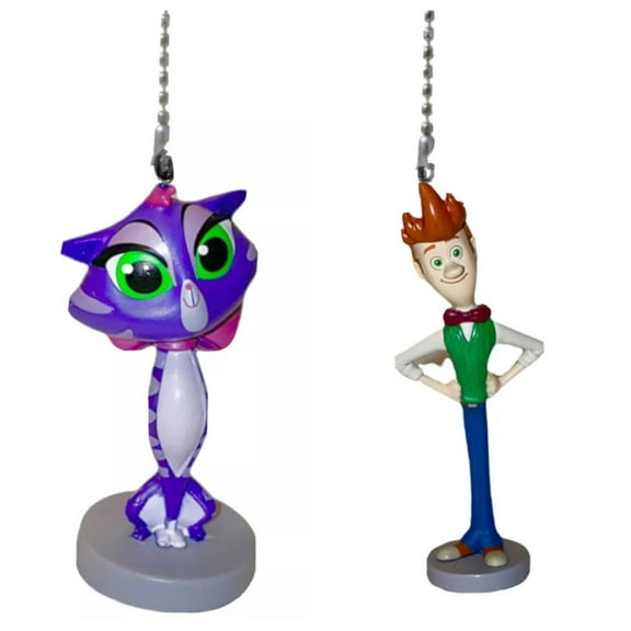 Puppy Pals Master Bob & Hissy Fan Lamp Pull Chain Pvc Figure Figurine Charm 3”