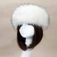 thumbnail image 5 of jiaroswwei Women Autumn Winter Faux Fur Thickened Hat Outdoor Cold-proof Warm Plush Beanie, 5 of 8
