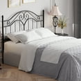 thumbnail image 6 of Yoneston Vintage Metal Queen Headboard with 3-Level Height Adjustment Design, Black, 6 of 8