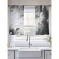 thumbnail image 4 of Gray Ombre Clouds Sheer Curtains 45 Inch Length 2 Panels Set, Modern Abstract Art Gradient Cloud Voile Window Treatment Rod Pocket Small Kitchen Curtains Drapes for Bedroom 52"x45"x2, 4 of 7