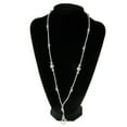 thumbnail image 2 of MesaSe Collier Porte-Badge Perles Blanches avec Fermoir Magnétique, 2 of 10