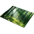 thumbnail image 2 of Rectangle Misty Green Tree Forest Mouse Pad PremiumTextured Custom Mouse Mat Design Washable Lycra Cloth with NonSlip Rubber Base Personalized for Wireless Mouse Use, 2 of 4