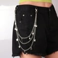 thumbnail image 6 of 5 Pcs Silver Gothic Chain Jeans Waistbands, Suitable for Both Women and Men, Perfect for Birthdays, Parties, and Holiday Gifts, 6 of 7