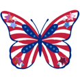 thumbnail image 1 of Scrapbooking Troe Cuts WZWHXJHJH Mariposa con bandera estadounidense, 1 of 7