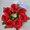 Red, variant on Elegant Simulated Rose Wedding Car Decoration Set - 9 Artificial Roses with Ribbon and Suction Cups for Romantic Decor