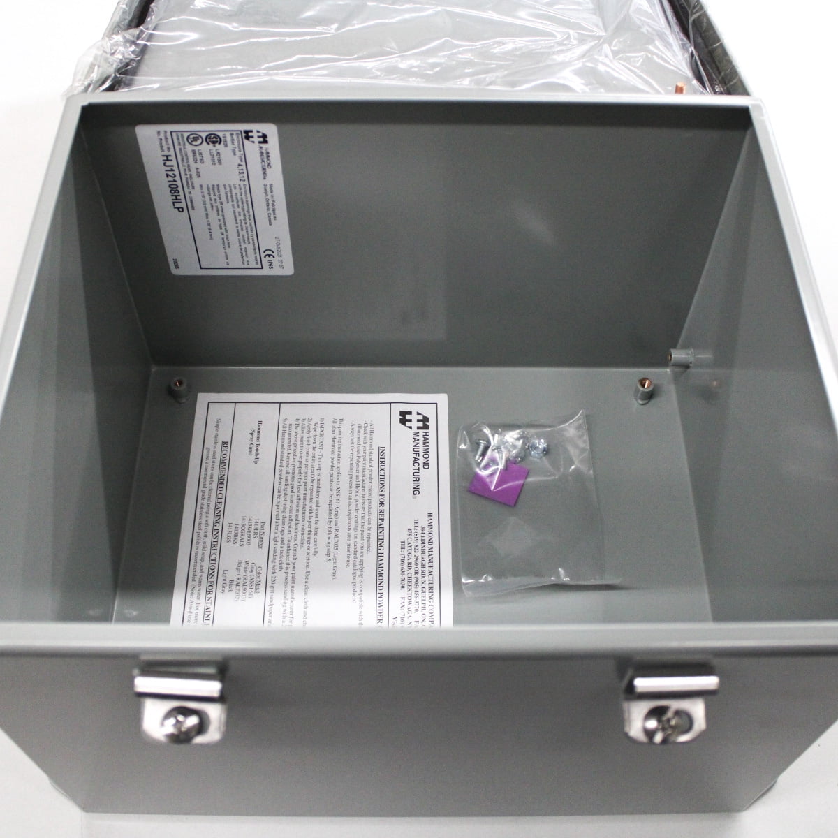 Hammond HJ12108HLP - Type 4, 12 Mild Steel Junction Box, HJ H Series