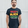 thumbnail image 3 of Tee Hunt Make History T-Shirt Human Rights Activism Equality Freedom Men's Tee, Navy Blue, Medium, 3 of 5