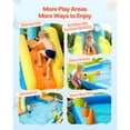 thumbnail image 3 of KFFKFF Inflatable Bounce House, 11.6 x 13.1 x 7.7 ft Inflatable Bounce House Water Slide, Bouncer Castle with Bounces Zone, Climbing Wall, Splash Pool for 3 to 4 Kids Ages 3 to 8, 3 of 9