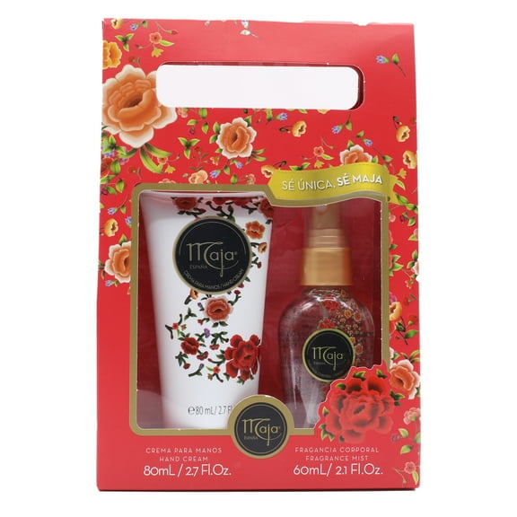 Maja Classic Rose Scent, Gift Set, Intensive Moisturizing Hand Lotion 2.7oz., Fine Fragrance Mist 2.1oz.