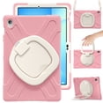 thumbnail image 2 of Case for Samsung Galaxy Tab S10 FE+ 13.1 inch, 360 Degree Rotating Hand Grip Shockproof Cover with Shoulder Strap, Cherry Pink, 2 of 7