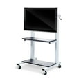 thumbnail image 2 of Home Office Crank Adjustable Flat Panel Clcd Lcd Tv Cart - White, Black, 2 of 7