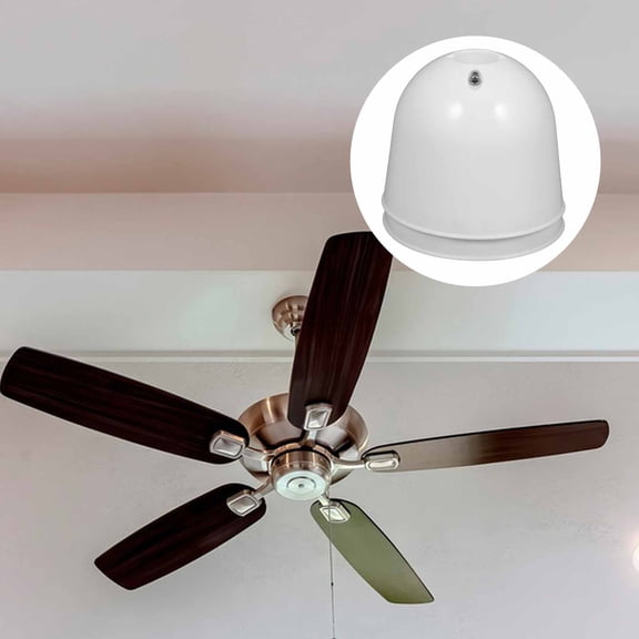 MEIBUTYUP 2Pcs White Ceiling Fan Housing Replacement Plastic Light Shades