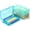 Blue, Mint, Smoky, variant on NestE - Pencil Box, 3 Pack, Assorted Colors, Plastic Crayon Box, Pencil Cases, Clear Pencil Case, Plastic Pencil Case, Plastic Pencil Box, Crayon Box Storage, Hard Pencil Case, Large Pencil Box