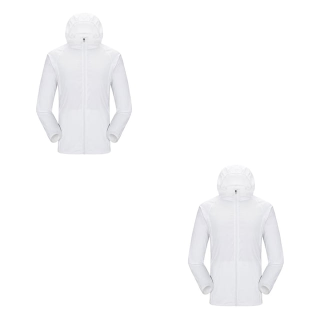 Jumpingount Chaqueta de protección solar de manga larga a prueba de viento deportes Unisex abrigo con capucha senderismo primavera verano Type5 NO5